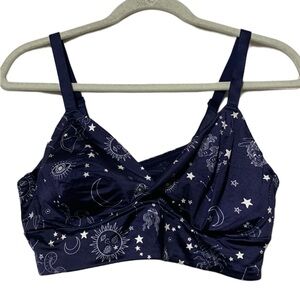 Adore Me Zodiac sky stars moons Print Bralette size medium